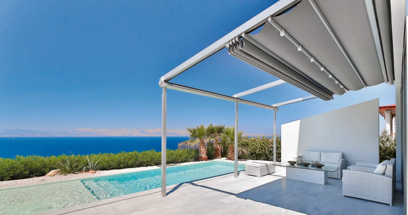 Atika Fabric retractable Pergola