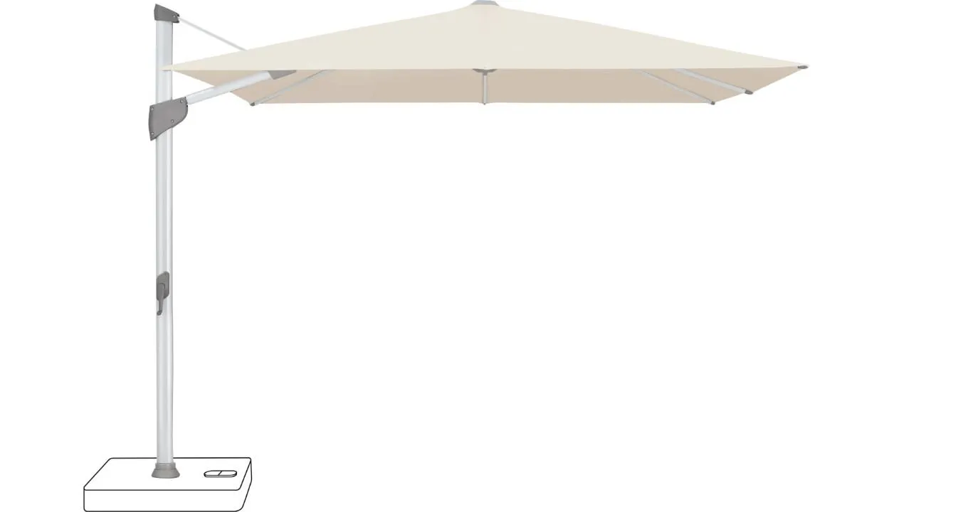 Fortano Umbrella Anodised Natural Frame