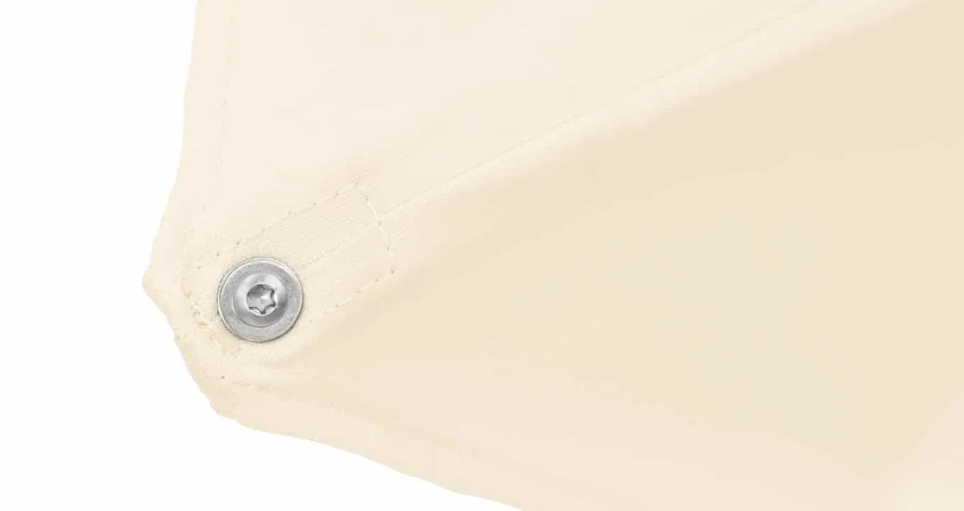 Gastrofit umbrella rib end connecting to fabric
