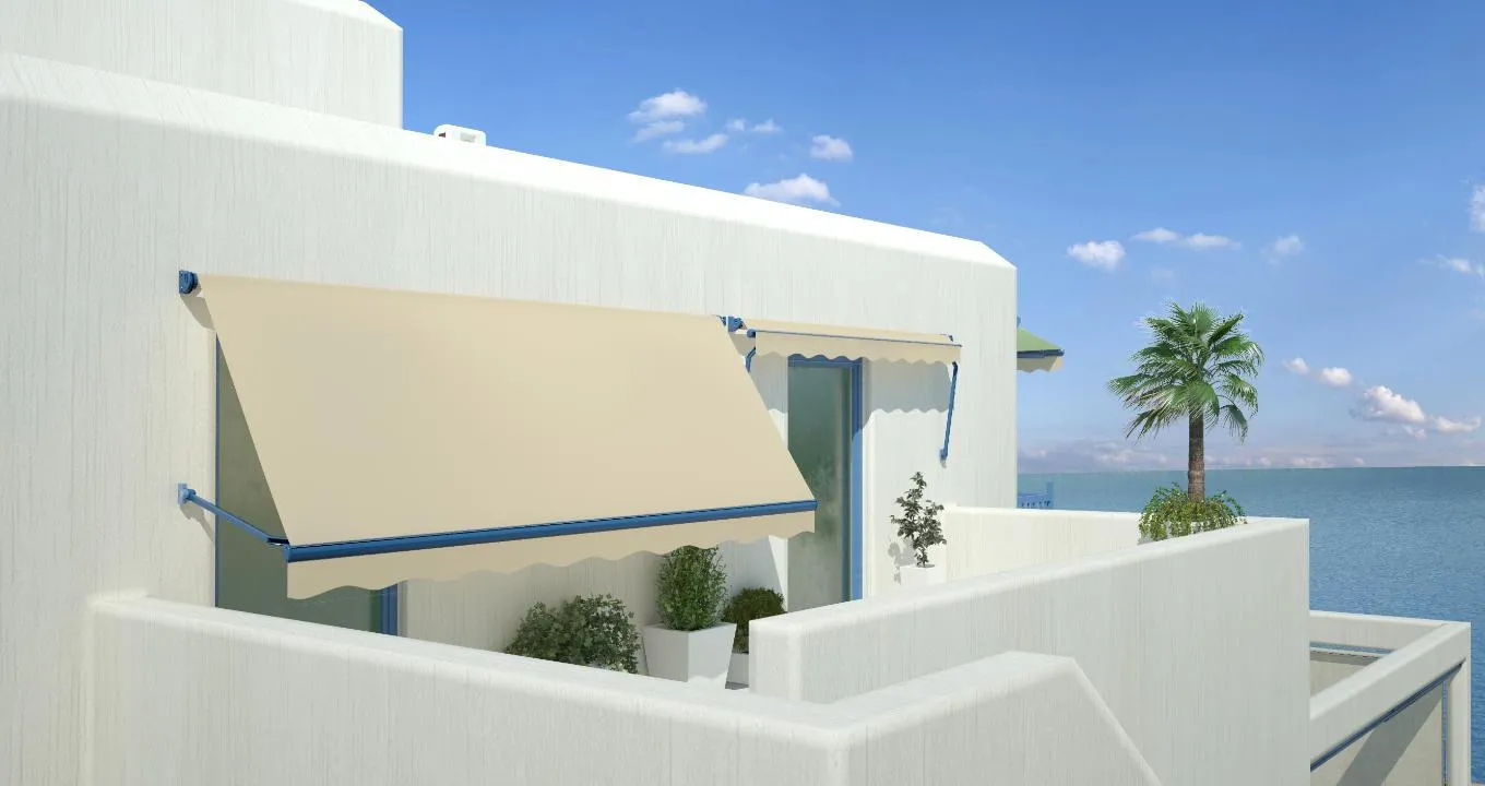 Drop Arm Awnings over a window