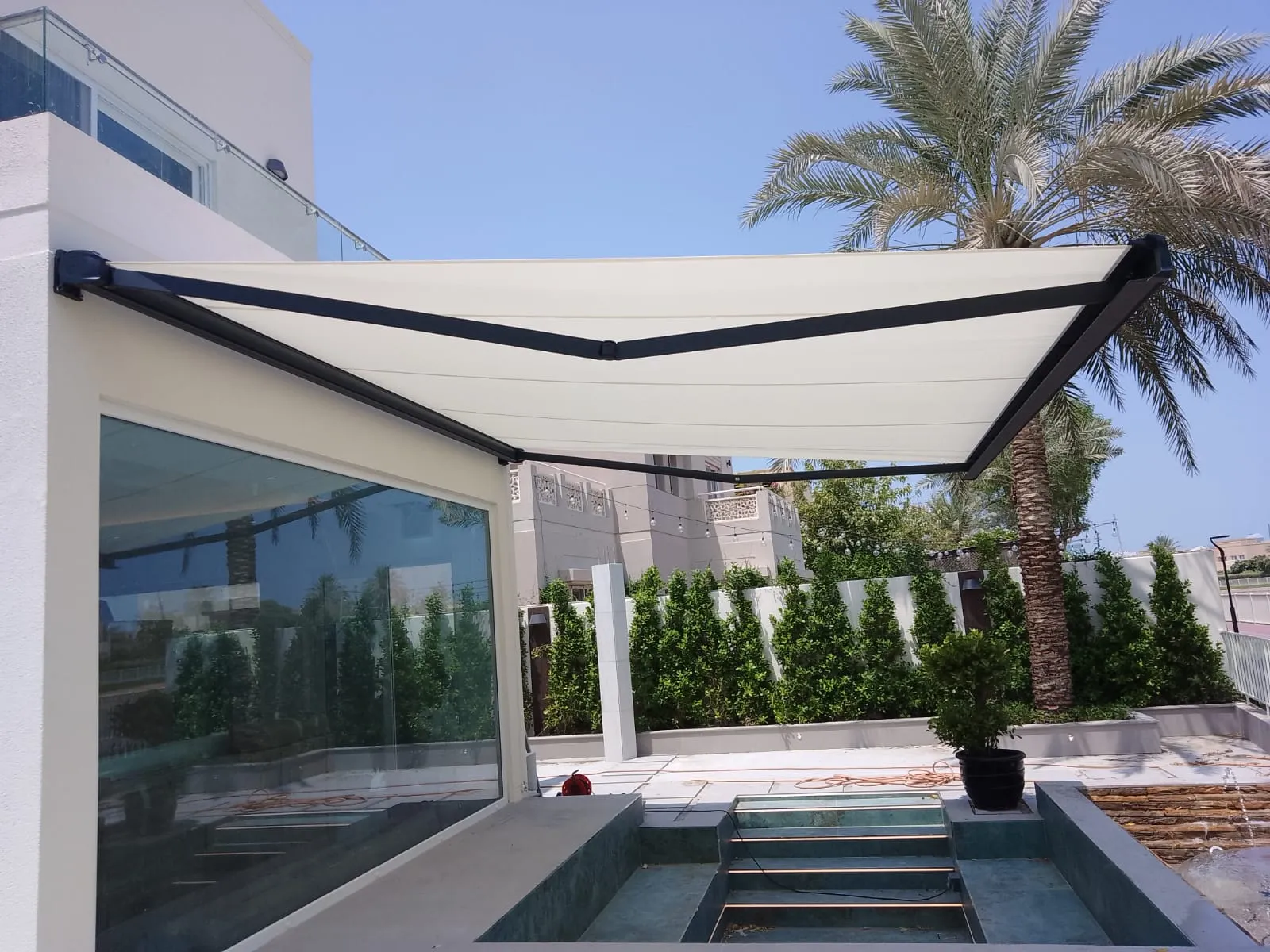 Storbox Awning above a window