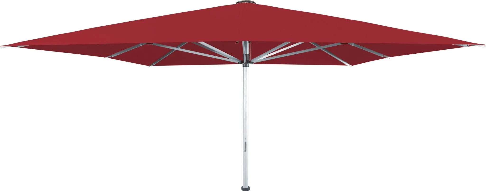 Palazzo Noblesse giant umbrella with red canopy
