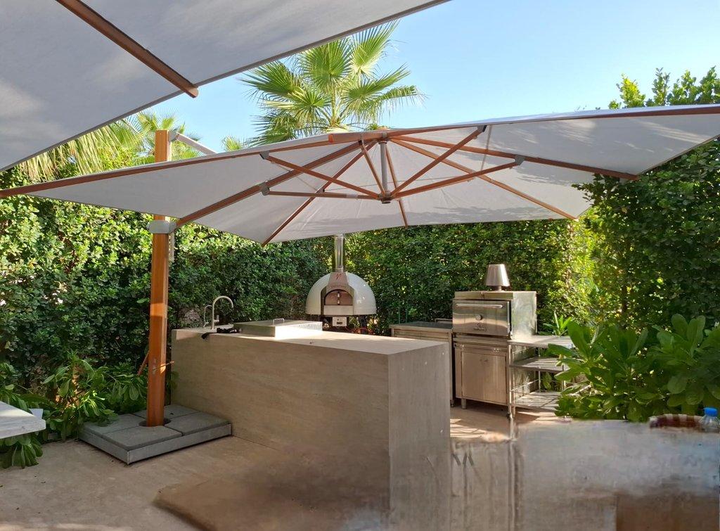Aura Umbrellas Installed for a Private Residence