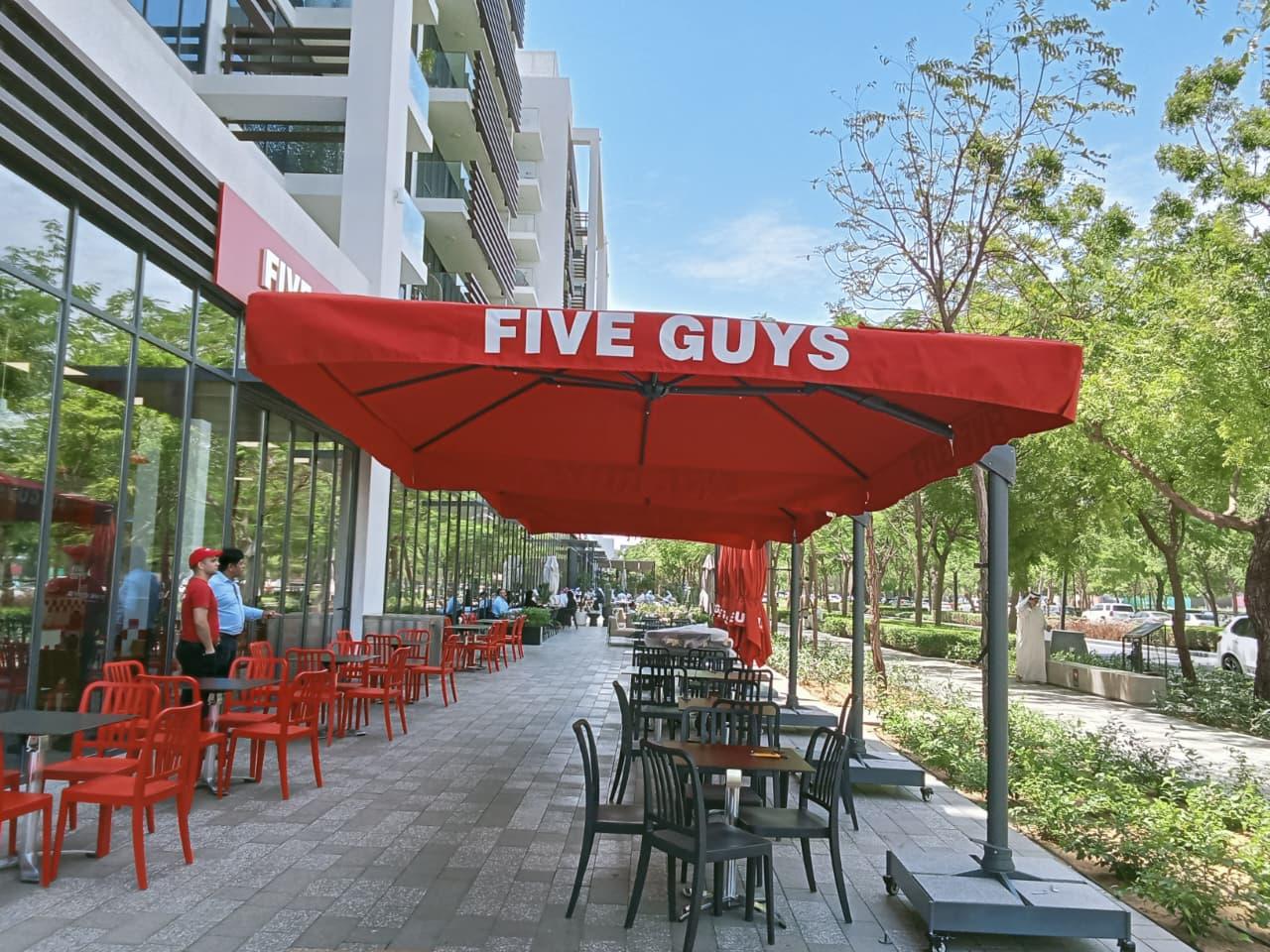 Five Guys Umbrellas with Canopies