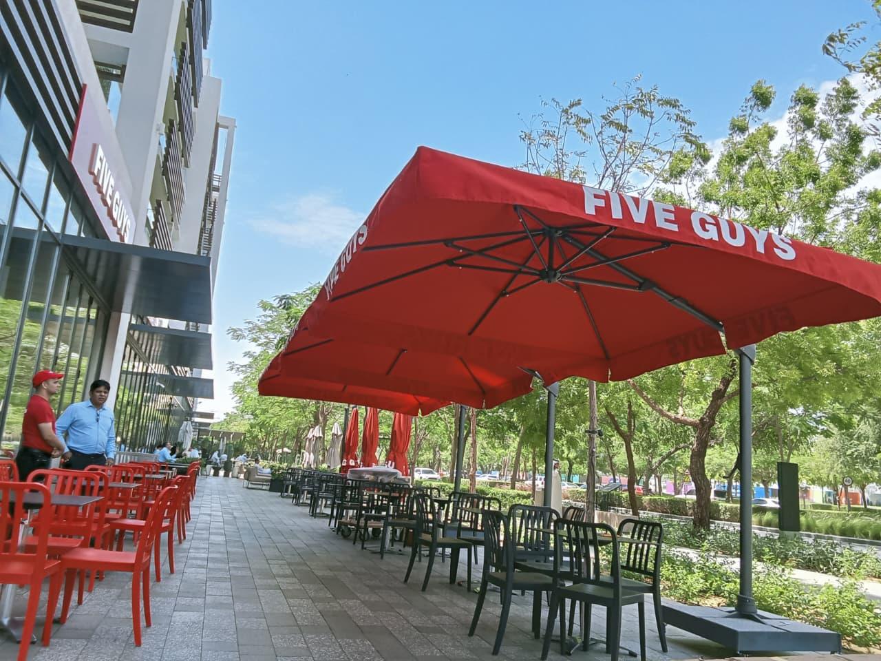 Five Guys Umbrellas with Canopies